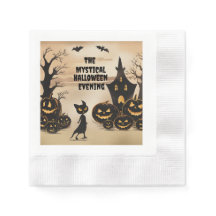 Gato de Halloween y casa embrujada
