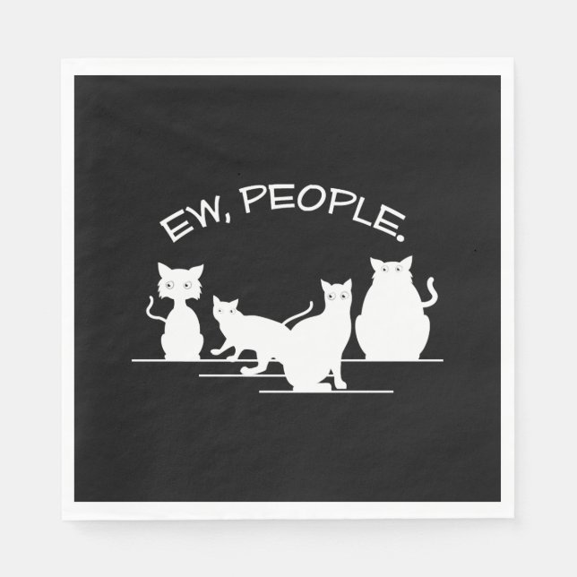 Servilleta De Papel Gato De La Gente (Anverso)