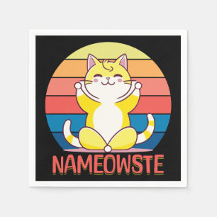 Servilleta De Papel Gato de yoga