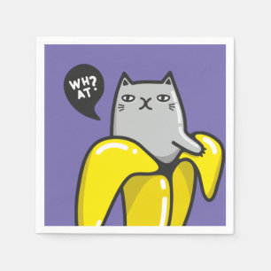 Servilleta De Papel Gato en banana