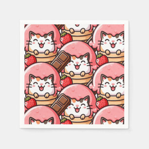 Servilleta De Papel Gato en cono