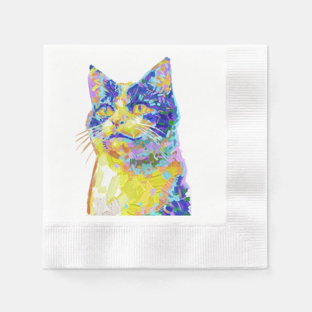 Servilleta De Papel Gato en la luz del sol (Anverso)