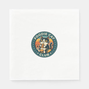 Servilleta De Papel Gato Foodie Diseño de Gatito Lindo - Club de Gatos