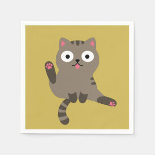 Servilleta De Papel Gato gracioso