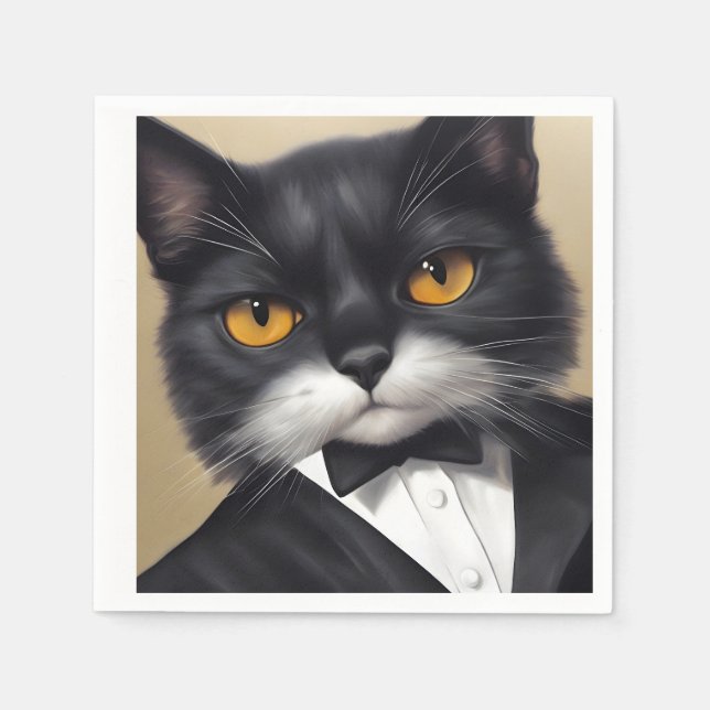 Servilleta De Papel Gato inteligente (Anverso)