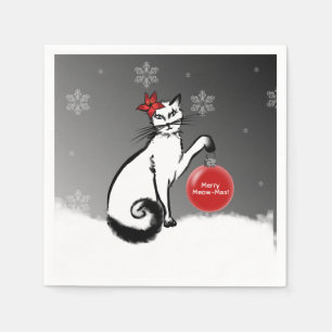 Servilleta De Papel Gato Lady