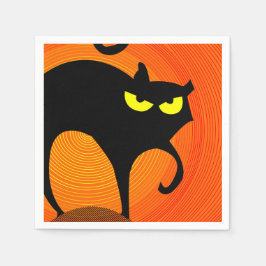 Servilleta De Papel Gato negro