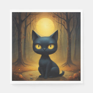 Servilleta De Papel Gato negro