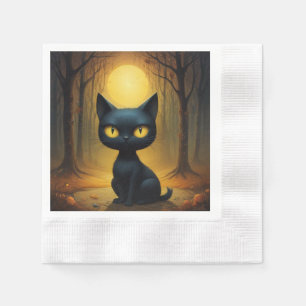Servilleta De Papel Gato negro
