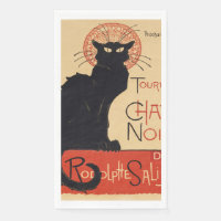 Gato negro chic Art Nouveau de Steinlen impresión