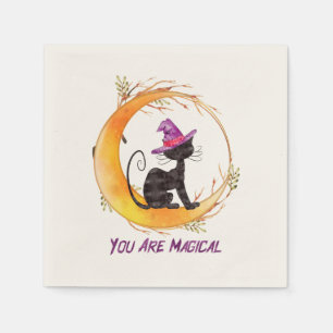 Servilleta De Papel Gato negro - Eres mágico