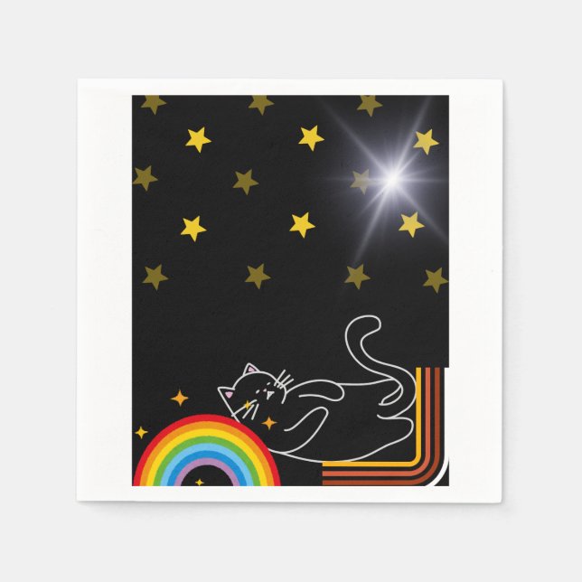 Servilleta De Papel Gato perezoso (Anverso)