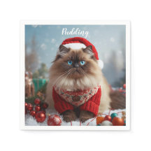 Gato Ragdoll Festivo Navidad Personalizado 