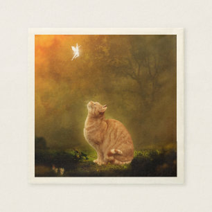 Servilleta De Papel Gato y hada