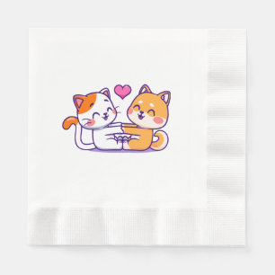 Servilleta De Papel Gato y Shiba Inu