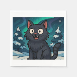 Servilleta De Papel Gato Yule islandés de Navidad