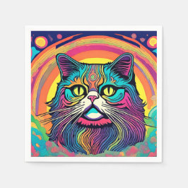 Servilleta De Papel Gato Zen moderno