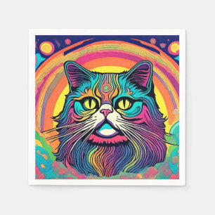 Servilleta De Papel Gato Zen moderno