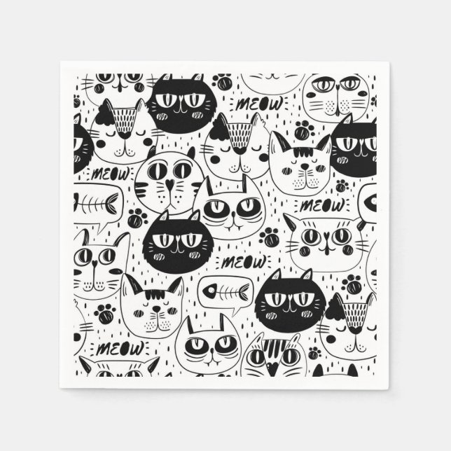 Servilleta De Papel Gatos (Anverso)