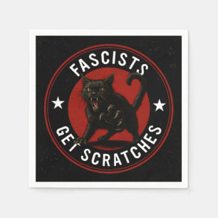 Servilleta De Papel Gatos contra el fascismo