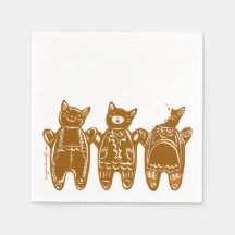 Gatos de pan de jengibre - Mano pintada