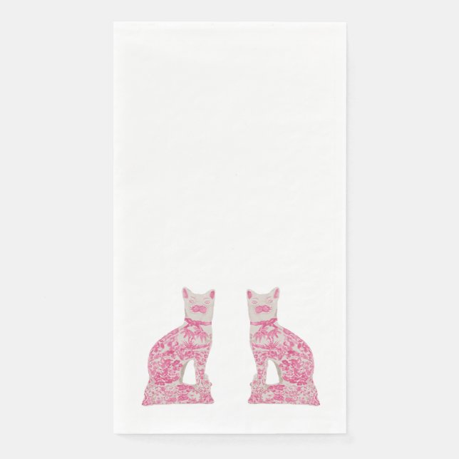 Servilleta De Papel Gatos de Pink Staffordshire (Anverso)