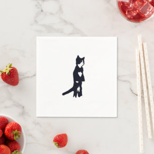 Servilleta De Papel Gatos de Tuxedo