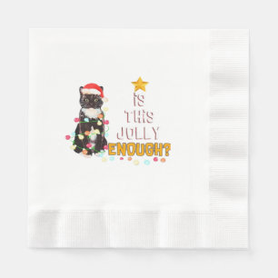Servilleta De Papel Gatos Feliz Navidad