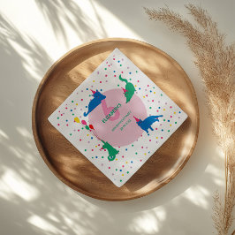 Servilleta De Papel Gatos Juguetones Cumpleaños Perfecto