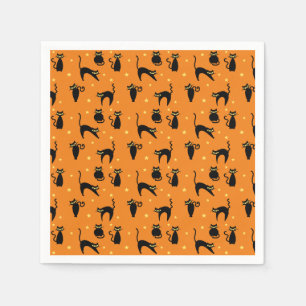 Servilleta De Papel Gatos negros Halloween de la MOD