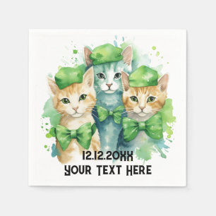 Servilleta De Papel Gatos texto personalizado