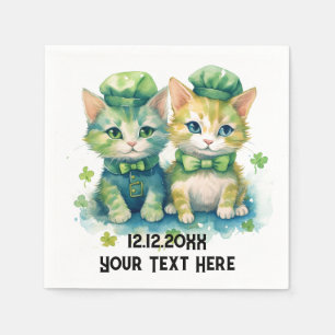 Servilleta De Papel Gatos texto personalizado