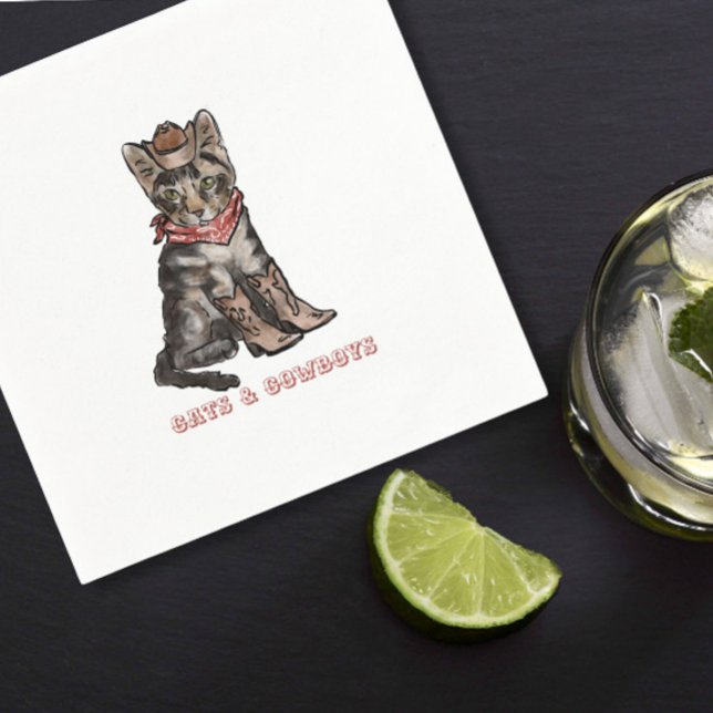 Servilleta De Papel gatos y vaqueros (Subido por el creador)