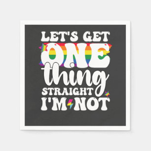 Servilleta De Papel Gay del Orgullo LGBT, tengamos una cosa, yo no
