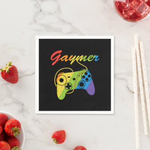 Servilleta De Papel Gaymer   Controlador de videojuegos Rainbow   Jueg