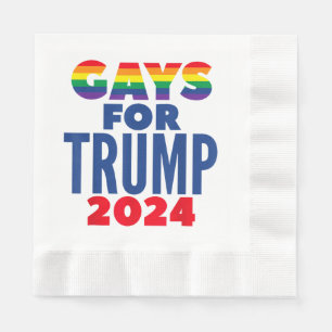 Servilleta De Papel Gays para las elecciones de Trump 2024