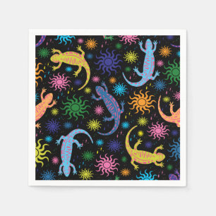 Servilleta De Papel Gecko Lizards multicolor en todo el mundo