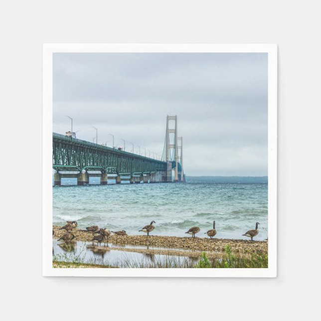 Servilleta De Papel Geese En Mighty Mac (Anverso)