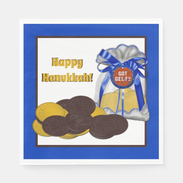 Servilleta De Papel Gelt-Chocolate-Mono-Grouping-Blue- (Anverso)