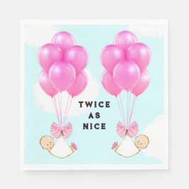 Servilleta De Papel Gemelos Chica Baby Shower