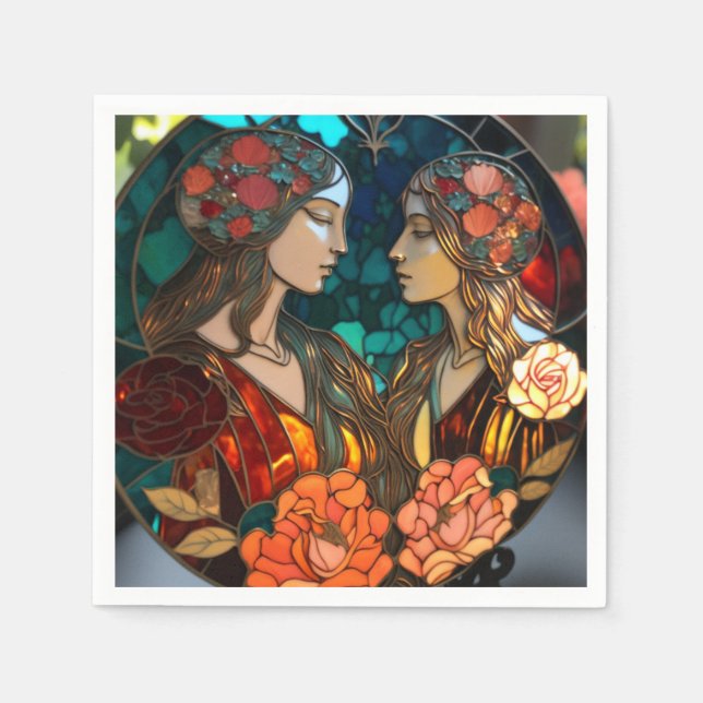 Servilleta De Papel Gemini Zodiac (Anverso)