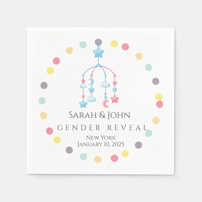 SERVILLETA DE PAPEL GENDER REVEAL (Anverso)