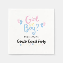 Servilleta De Papel Gender reveal, baby shower, boy or girl?