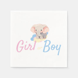 Servilleta De Papel Gender Reveal Boy or Girl?