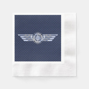 Servilleta De Papel General Air Pilot Compass Cromado Como La Brújula 