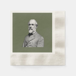 Servilleta De Papel General ⚔️ 🎩 Robert E. Lee Army Green