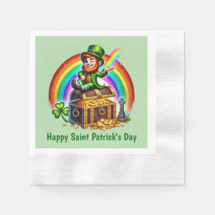 Servilleta De Papel Genial Leprechaun Feliz Día de San Patricio