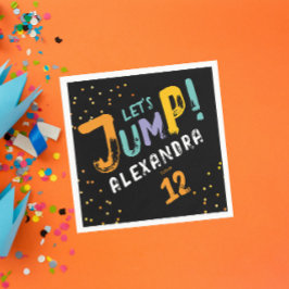 Servilleta De Papel Genial Tipografía Colorida Negra Salto Artístico P