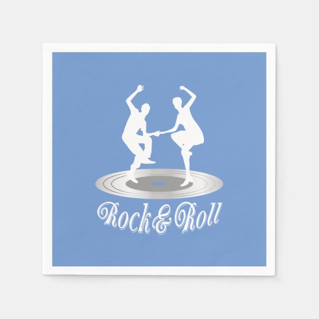 Servilleta De Papel Gente bailando rock y roll (Anverso)
