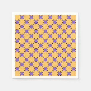 Servilleta De Papel Geo morado y amarillo